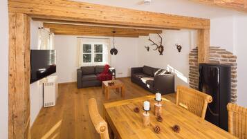 Fernseher, Kamin
