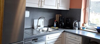 Vacation apartment for up to 8 people, 140 sqm, 2 WCs, directly on the L.Heide nature reserve