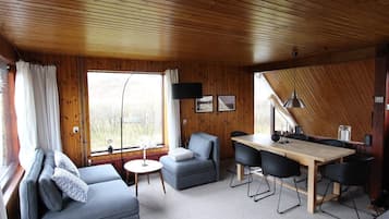 Smart TV, DVD player, books, stereo