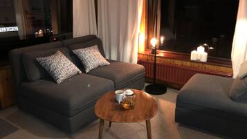 Smart TV, DVD player, books, stereo