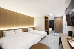 Premium Twin Room, Multiple Beds, Non Smoking | Desk, laptop workspace, blackout drapes, free WiFi