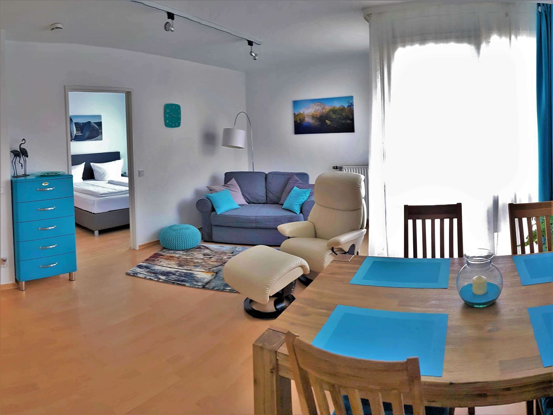 Nice and quiet 2-room apartment - balcony, Wi-Fi, TV, near the city center