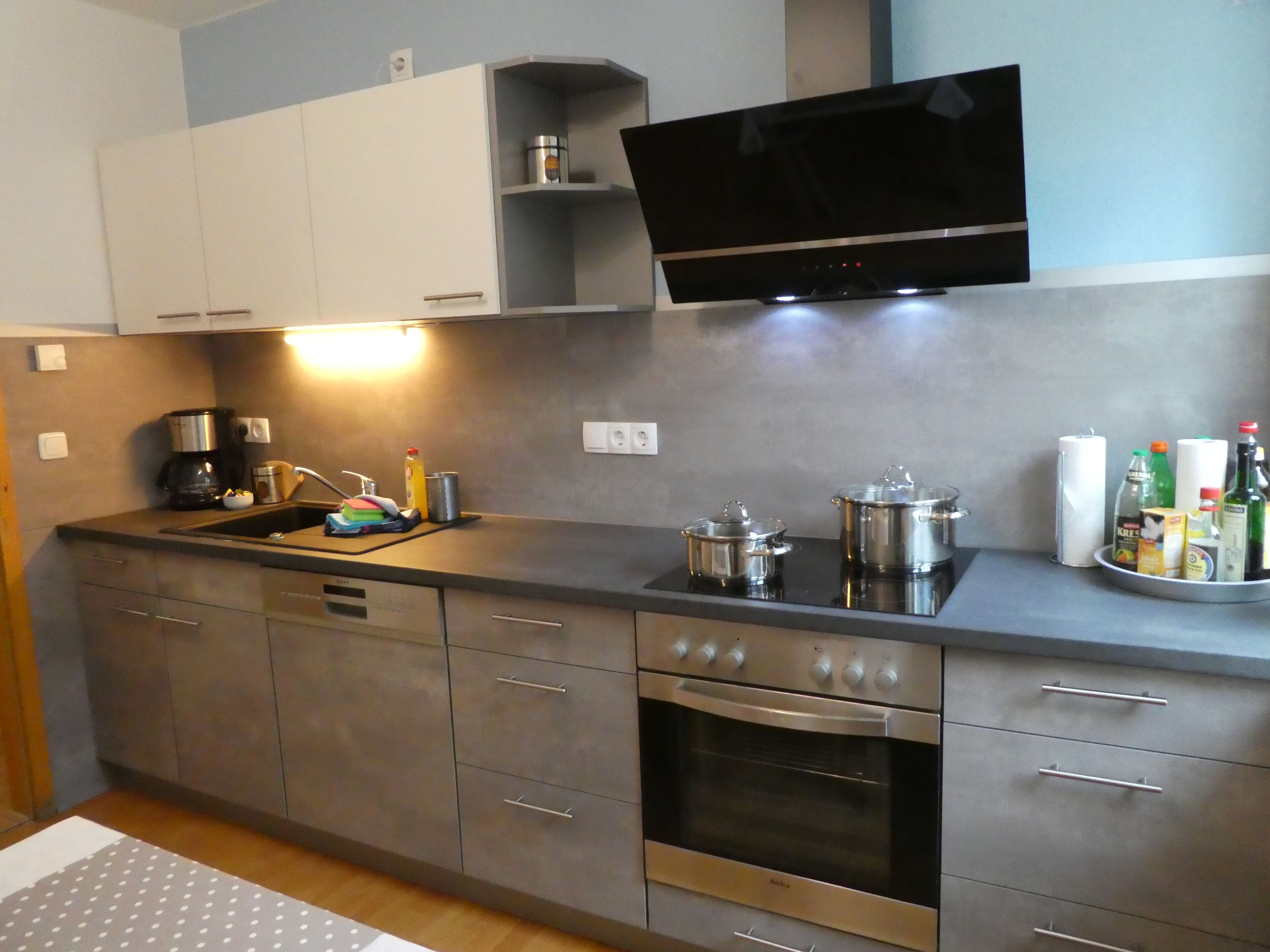 Kühlschrank, Ofen, Herdplatte, Geschirrspüler