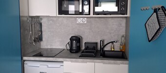 Hyggelig studio 4 personer ved foten av skiløypene