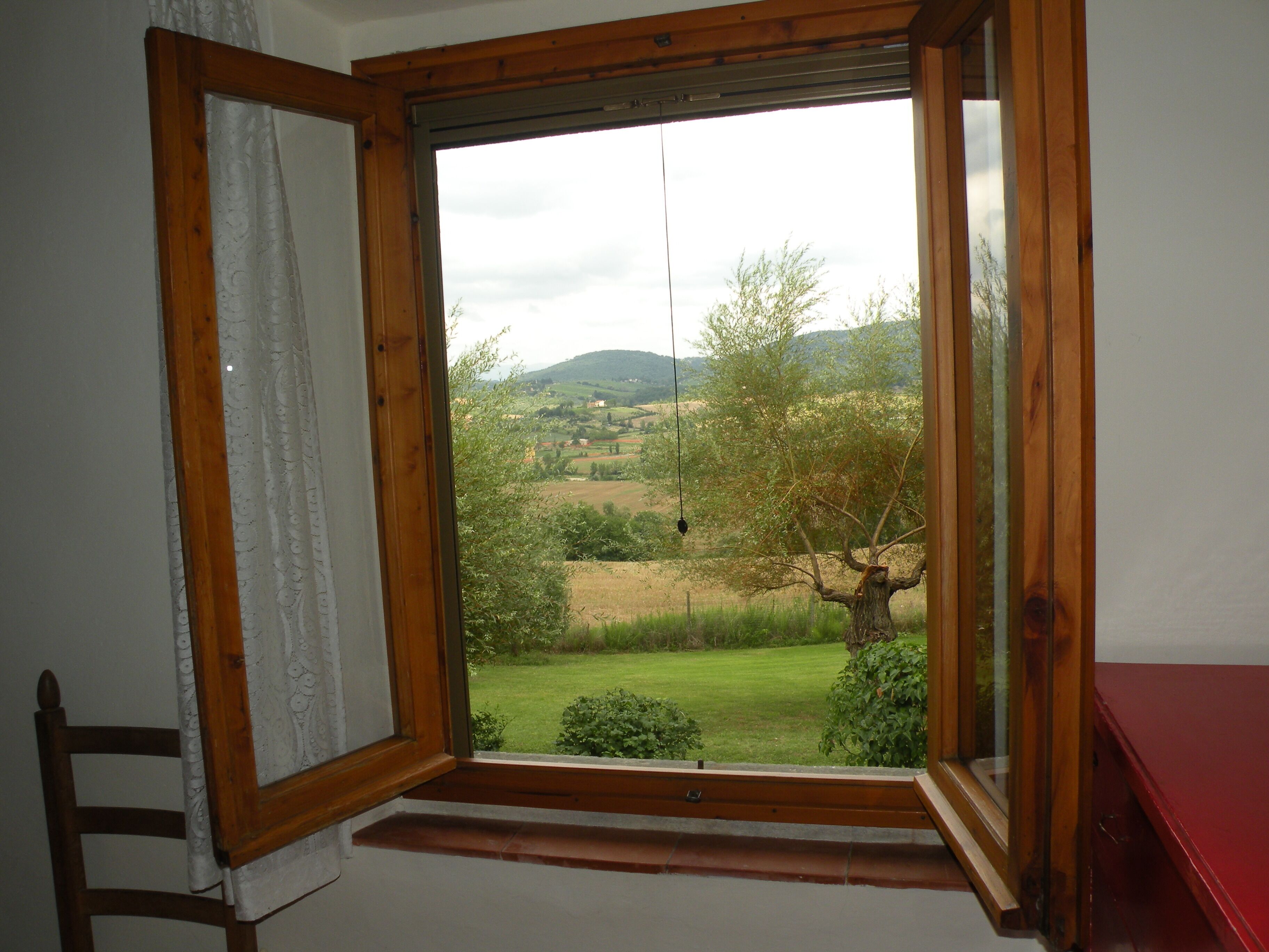 Udsigt fra overnatningsstedet