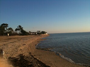 Beach nearby, sun loungers
