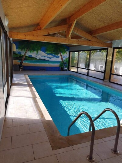 Villa with heated indoor pool