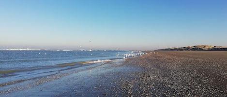 Vlak bij het strand