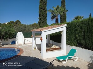 Terrace/patio - HOUSE WITH POOL FOR 6 P. WIFI 300 MT. THE BEACH (El perelló  ( Tarragona))
