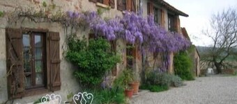 Traditionnal toulousaine farmhouse, with pool, panoramic view, all mod cons.