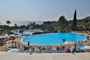 Pool - Cap Esterel (St Raphaël) - Quiet apartment with sea view, golf & Cap Esterel 4 pers. (Saint-Raphaël)
