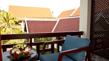 Uitzicht vanaf balkon