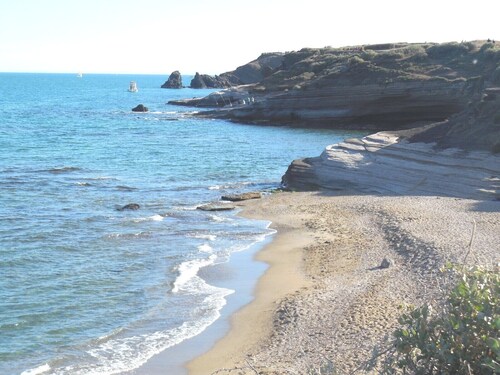 Appart T3  57m2 Jardin70m2.CLIM WIFI   PARKINGPRIVÉ PORT MALFATO TV FREE+SAT
 

