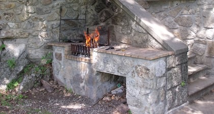 Renovated sheepfold in the heart of nature, with large terrace and private beach access to the river.