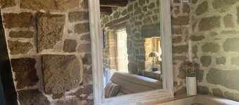 Traditional Breton farmhouse with garden, wood-burning stove and sauna