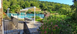 Piscine extérieure, piscine chauffée