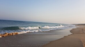 Beach nearby, sun-loungers