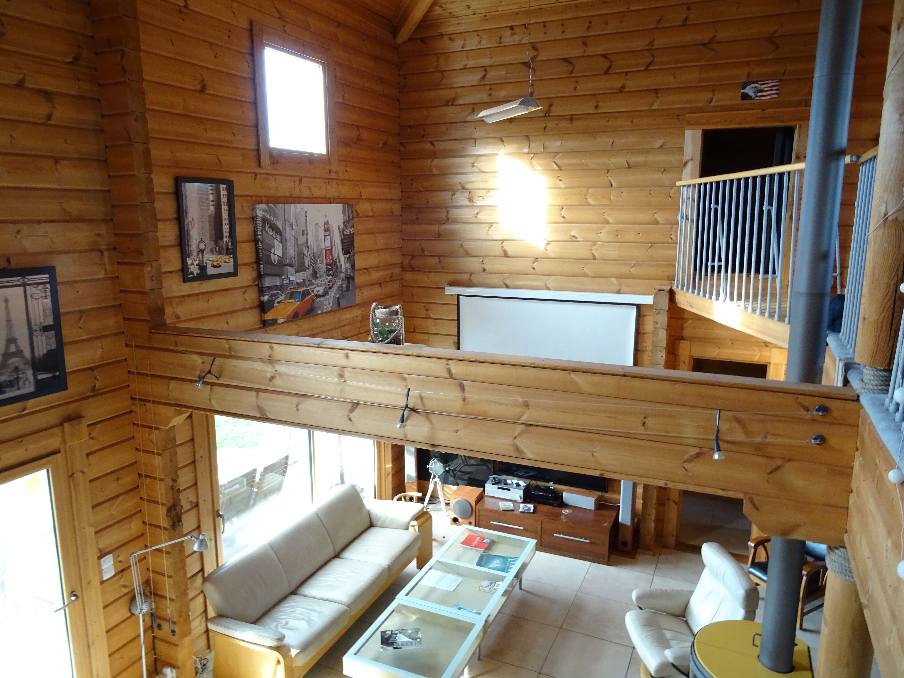 contemporary villa wooden large volume, heated pool, 4km beach, 2 to 10 pers