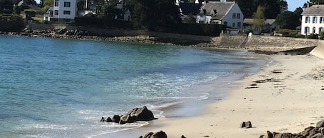 Vlak bij het strand