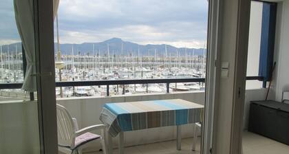 T2 MAGNIFIQUE VUE SUR LE PORT,PARKING,PLAGE Ă 100m,PISCINE, WIFI, THALASSO 50m