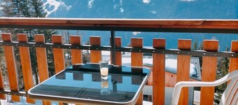 Studio mit Balkon ganz im Süden, im Herzen des Resorts, am Fuße der Pisten. 