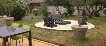 Arcachonnaise 3 * casa con giardino, vicino al centro e Port de Larros