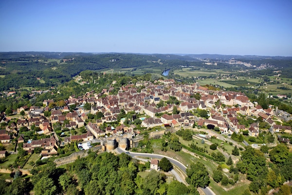 Domme - seen from the air