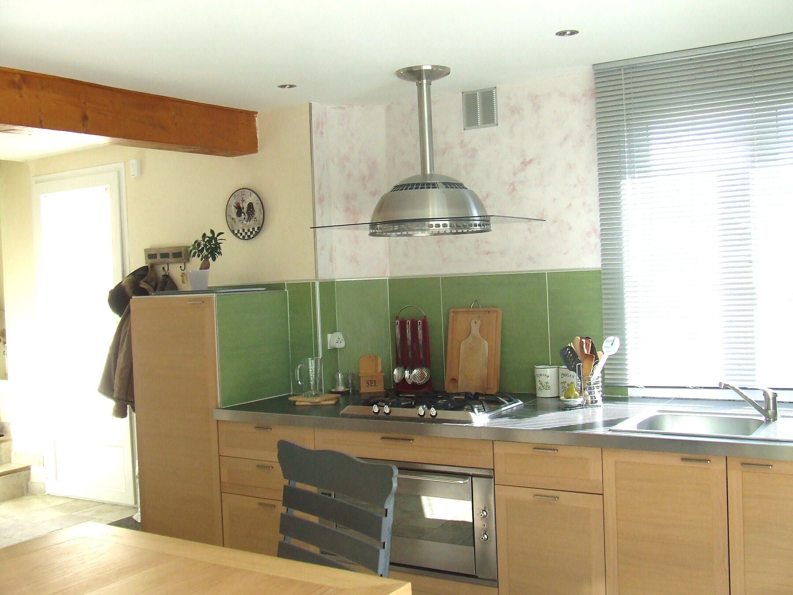 Lovely village house with a view of lake and mountain VAUJANY on the other side Alpe d'Huez