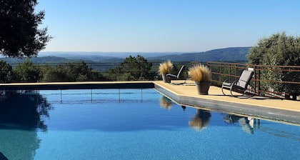 GRANGE AUX AMIS in SARLAT, an ecolodge with a nice view  of the DORDOGNE valley