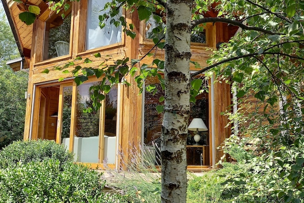 chalet et extérieur.