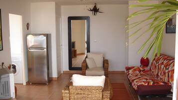 TV, DVD player, books