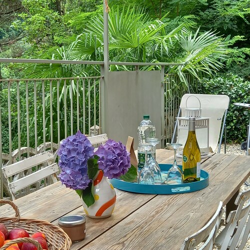 House for 6 people with shady garden near the center of Vals les Bains.