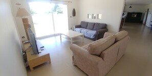 Smart TV, DVD player, ping pong, books