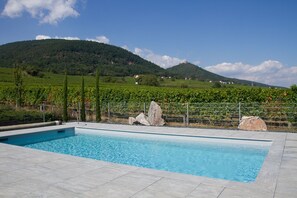 Piscina externa, piscina aquecida