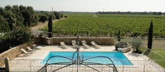 LE PETIT MAS PROVENĂAL . PISCINE & CLIM . VUE SUR VIGNOBLE