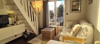 APPT T1 + Mezzanine 4/5 personen, 50M gondels, hart het centrum van Font-Romeu