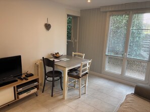 TV, DVD player, table tennis