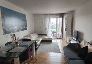 Télévision, lecteur de DVD, livres