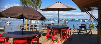 Ferienhaus "La Cabane" 300 m Maubuisson Strand-Terrasse-Wifi-Parkplatz