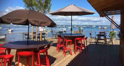 Maison de vacances «LA CABANE» 300 m du lac, parking privé tout à pied ou à vélo