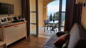 TV, DVD-spiller, bøker og filmbibliotek