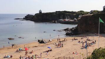 Beach nearby, sun-loungers