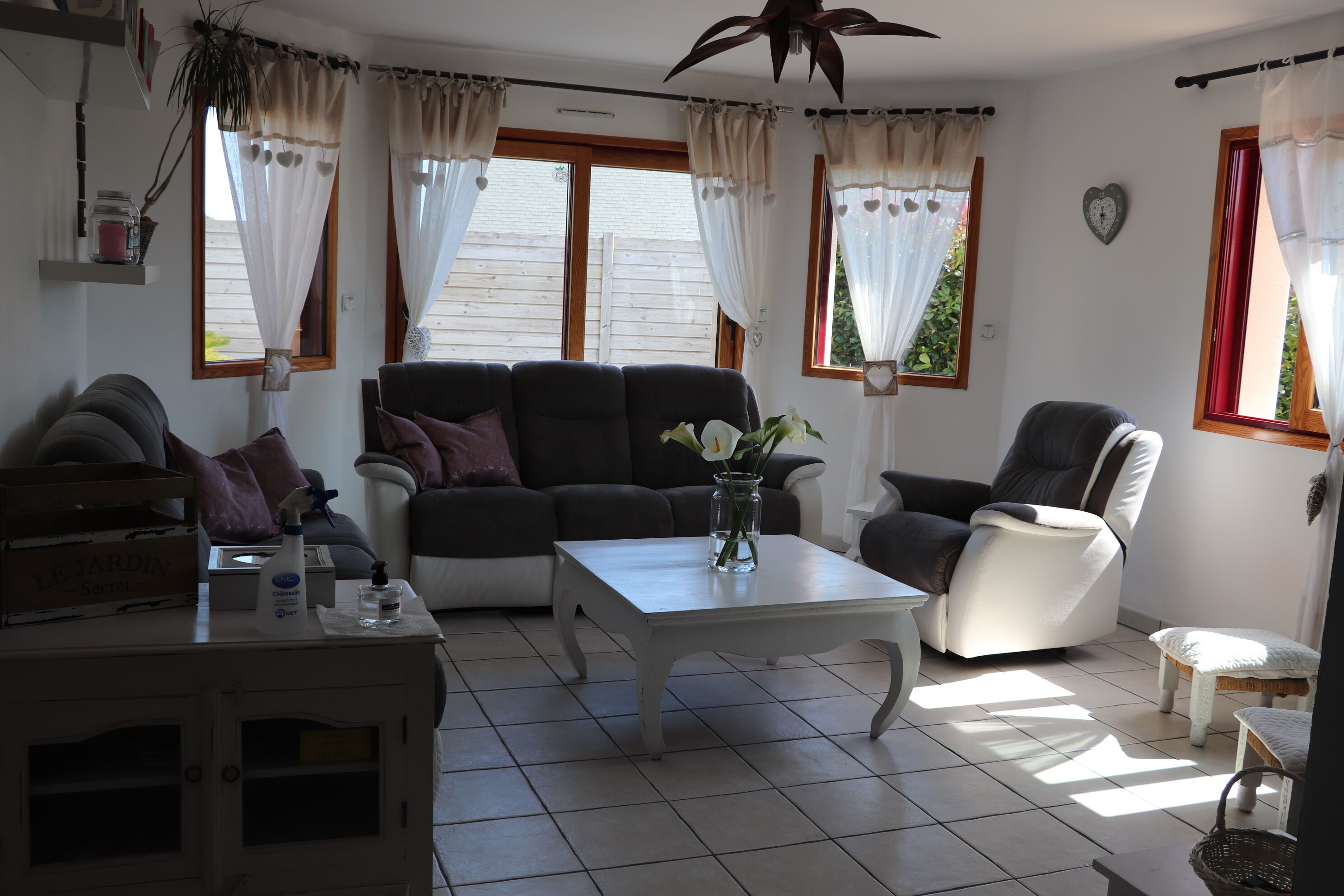 TV, caminetto, lettore DVD, tavolo da ping pong