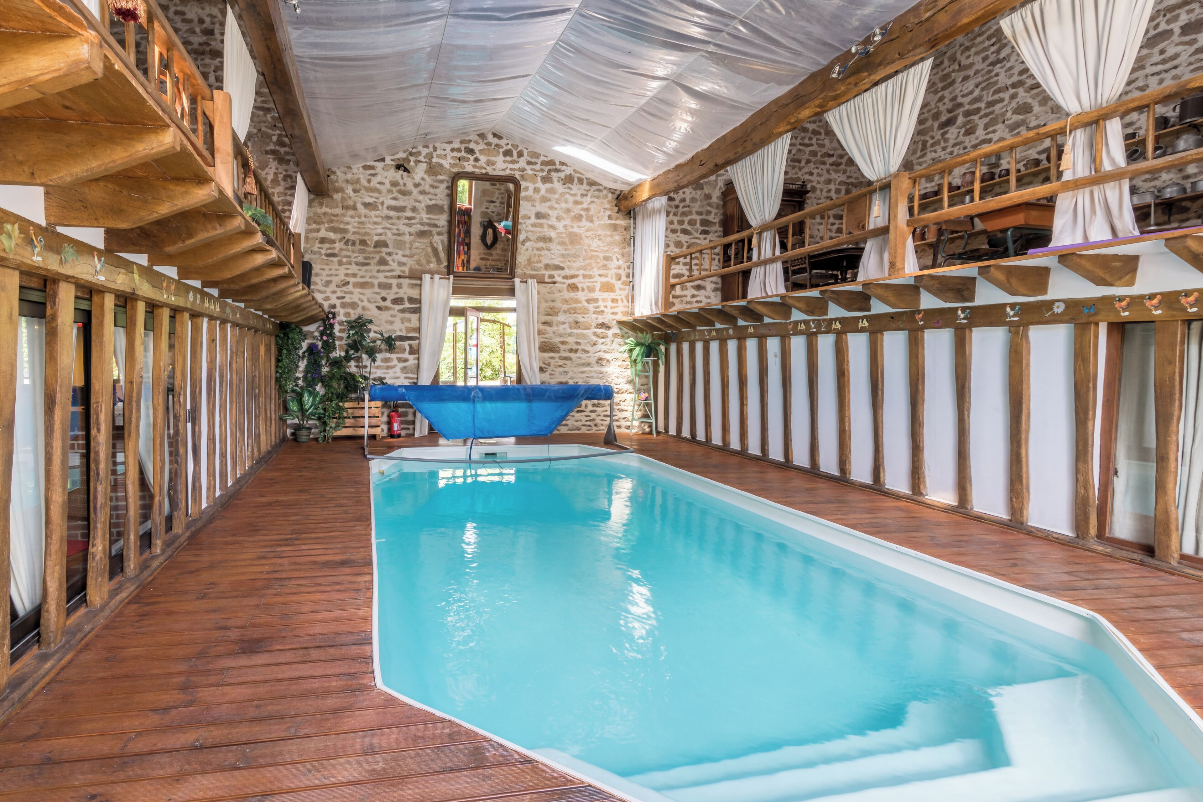 Indoor pool, a heated pool