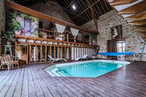 Indoor pool, a heated pool