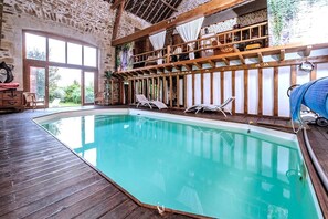 Indoor pool, a heated pool