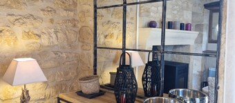 Charming french house,  authenticity, exposed stones, beams, fireplace