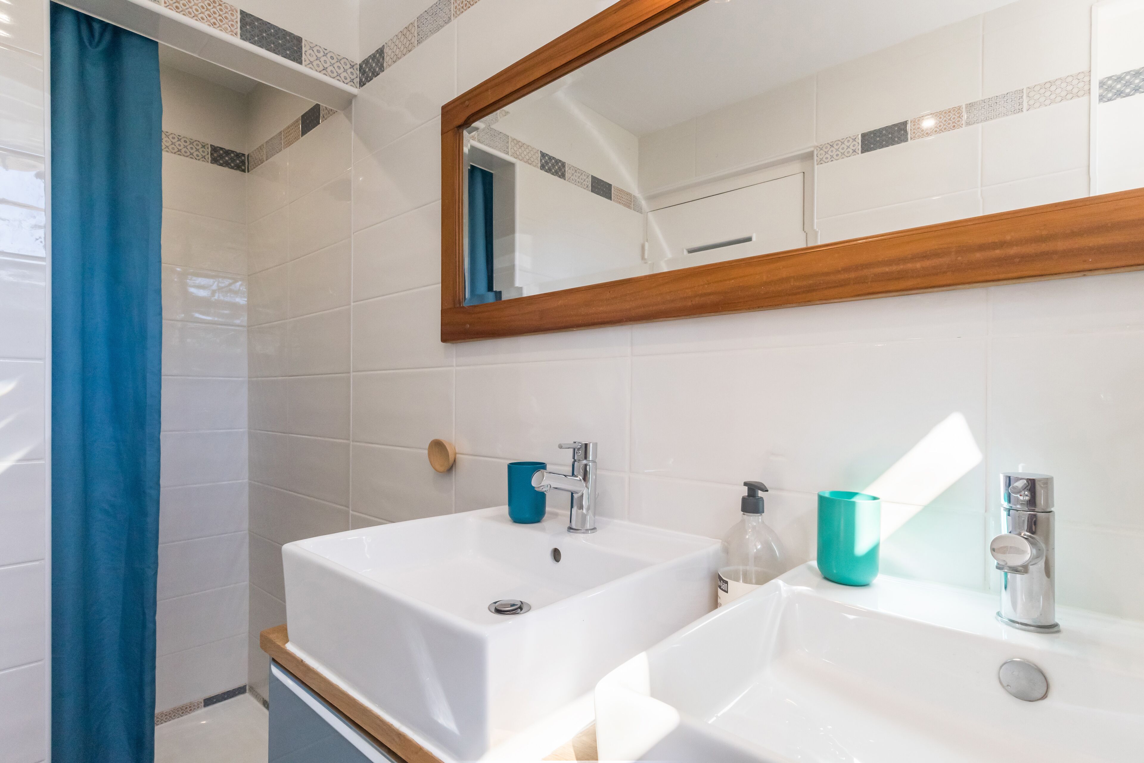 Shower, hair dryer