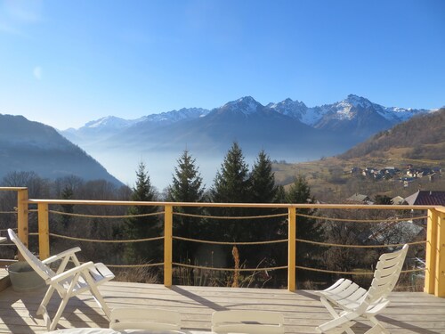 chalet avec terrasse vue panoramique