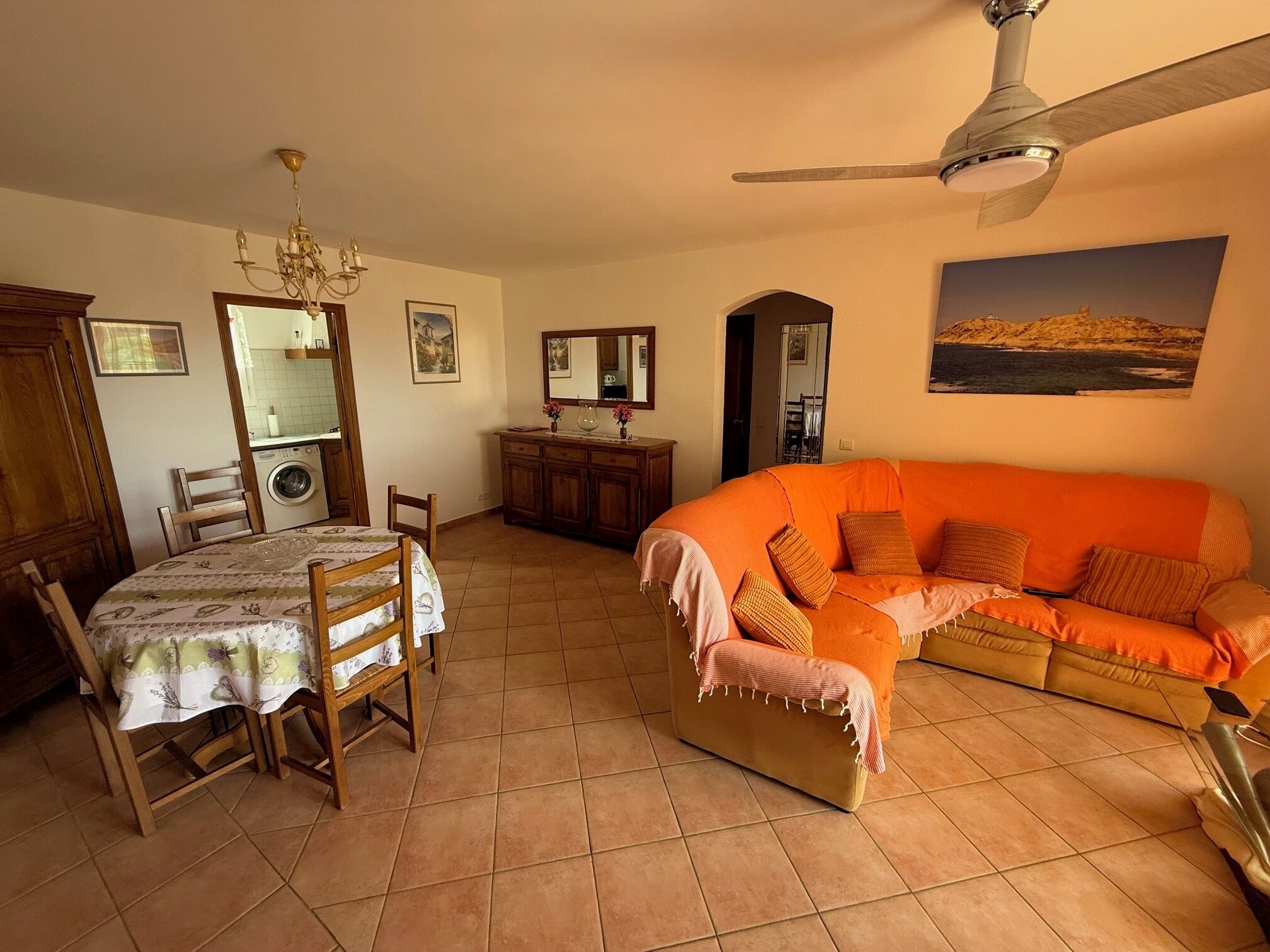 Televisie, een dvd-speler en boeken